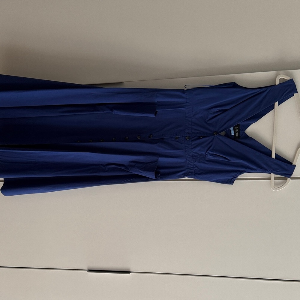 SALONI Deep Blue Sleeveless Dress